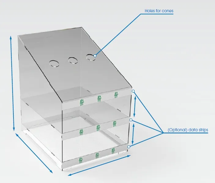 ACRYLIC-CONE-DISPLAY