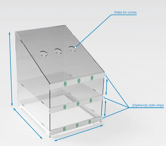 ACRYLIC-CONE-DISPLAY